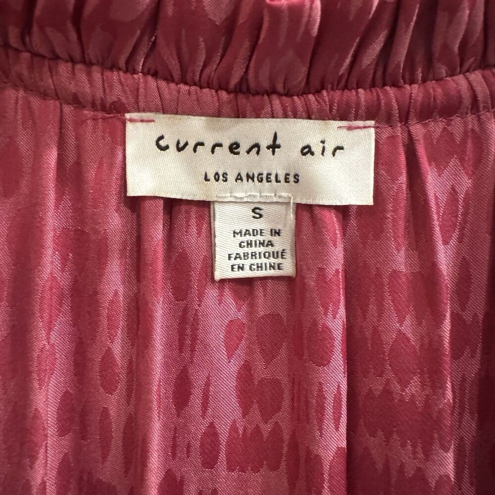 CURRENT AIR Anthropologie Maude Smocked Raspberry Mini Dress Size Small - Picture 4 of 14